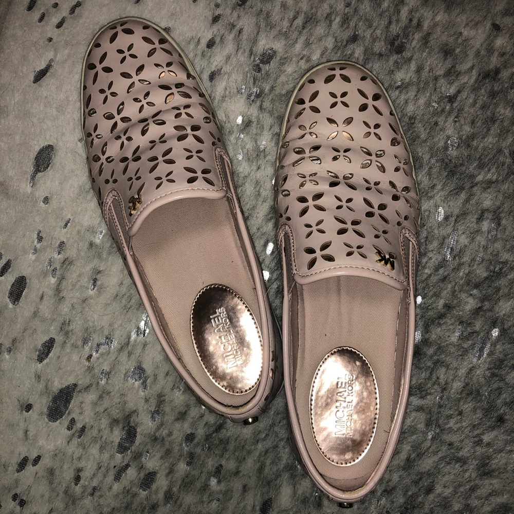 Michael Kors Perforated Leather Slip-On Sneaker